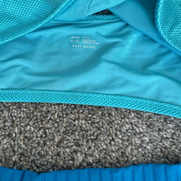 Aerie One-Shoulder Bikini Set in Teal and Blue - Picture 3 of 3